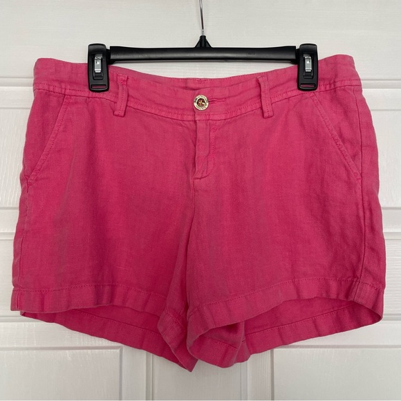 Lilly Pulitzer Pants - Lilly Pulitzer The Calla Linens Short Pink